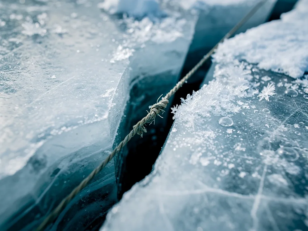 Tension against the ice