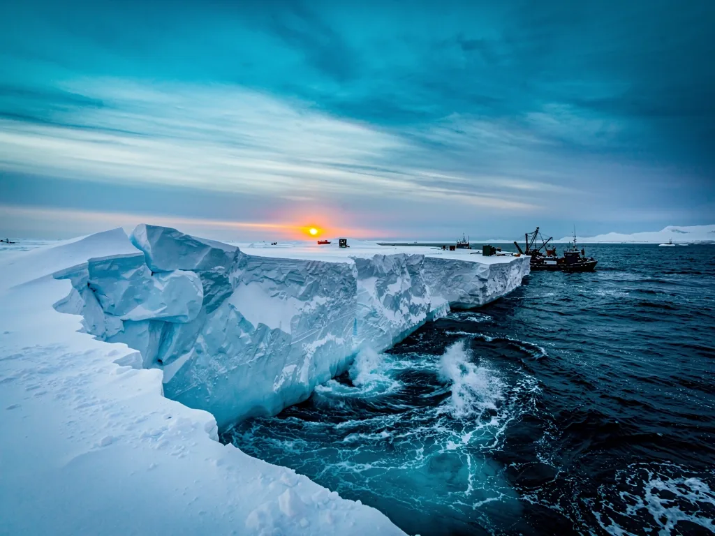 The frozen horizon of the high arctic