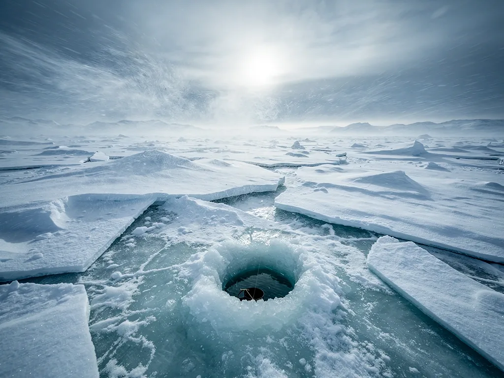 Glacial ocean depth